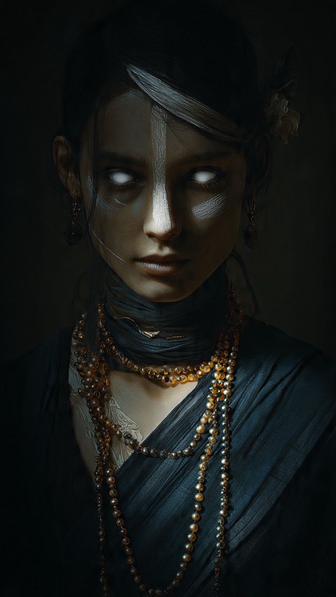 Portrait of Askwen, a fictional Dark Masons character