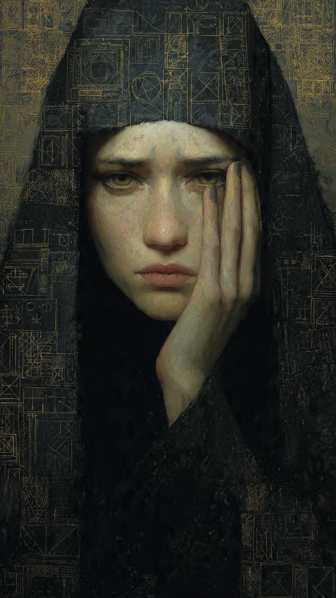Portrait of Damkina, a fictional Dark Masons character