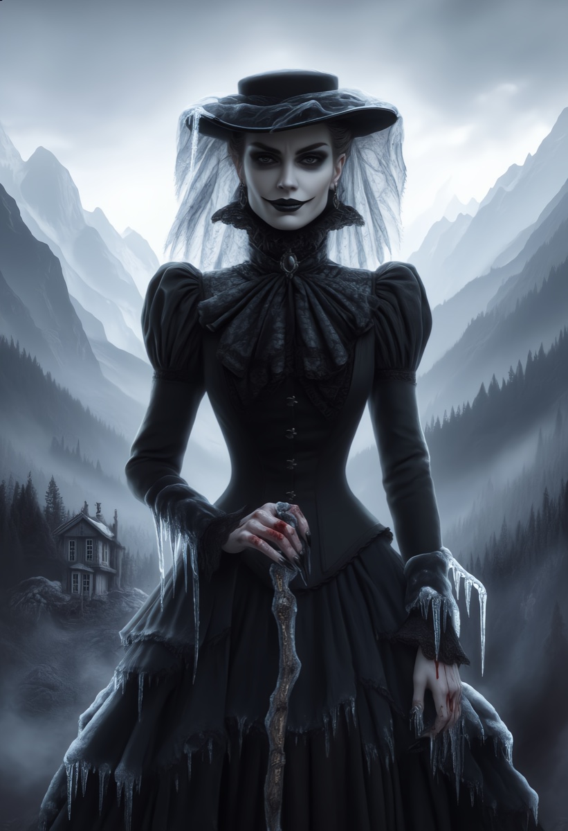 Portrait of Echoshael, a fictional Dark Masons character