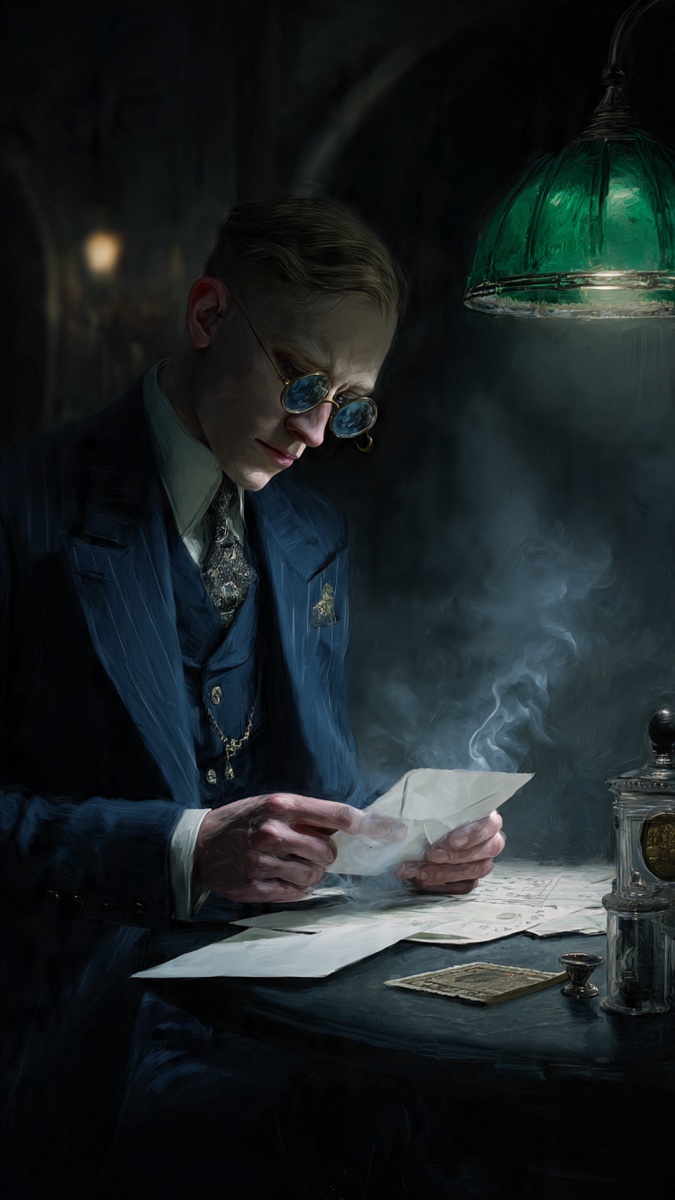 Portrait of Henrik Vass, a fictional Dark Masons character