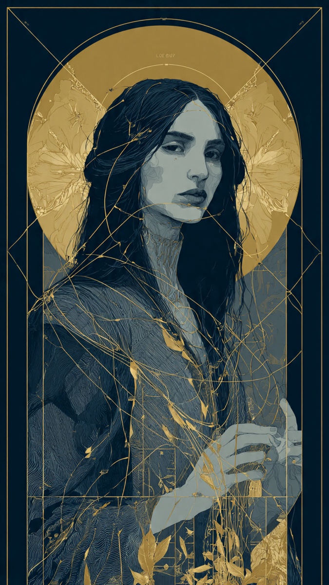 Portrait of Iltani, a fictional Dark Masons character