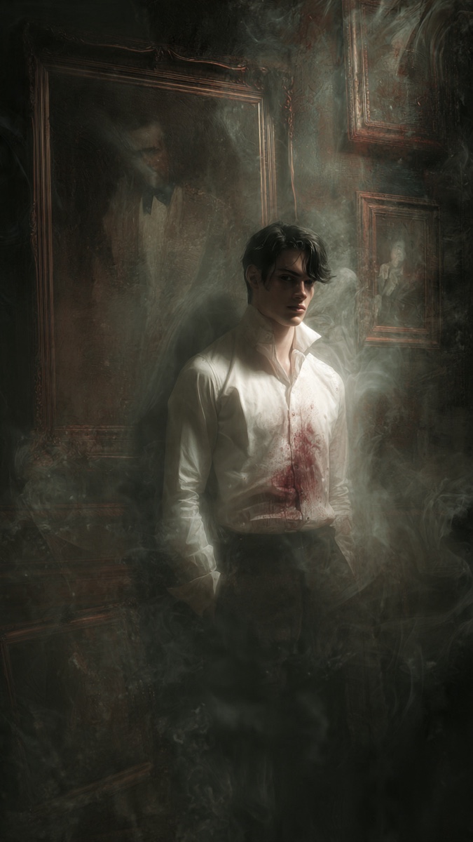 Portrait of Ivor Cadell, a fictional Dark Masons character