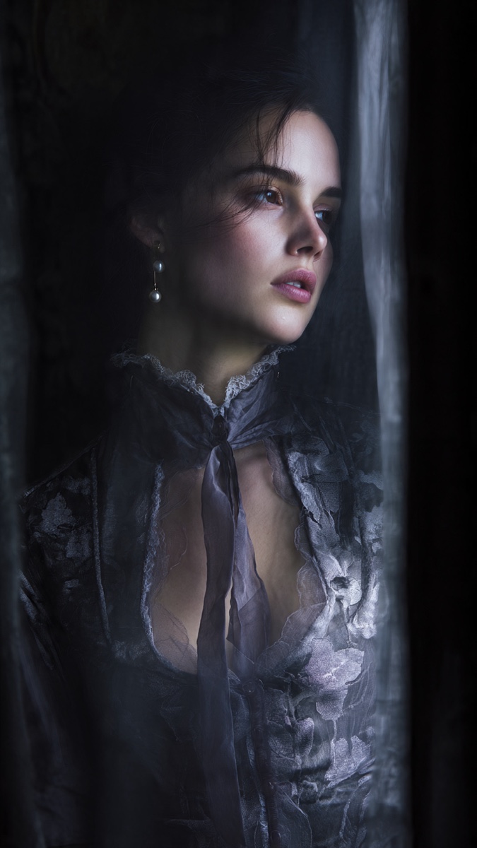Portrait of Jeanne Valliers, a fictional Dark Masons character