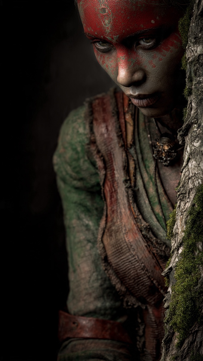 Portrait of Kutha-Nin, a fictional Dark Masons character