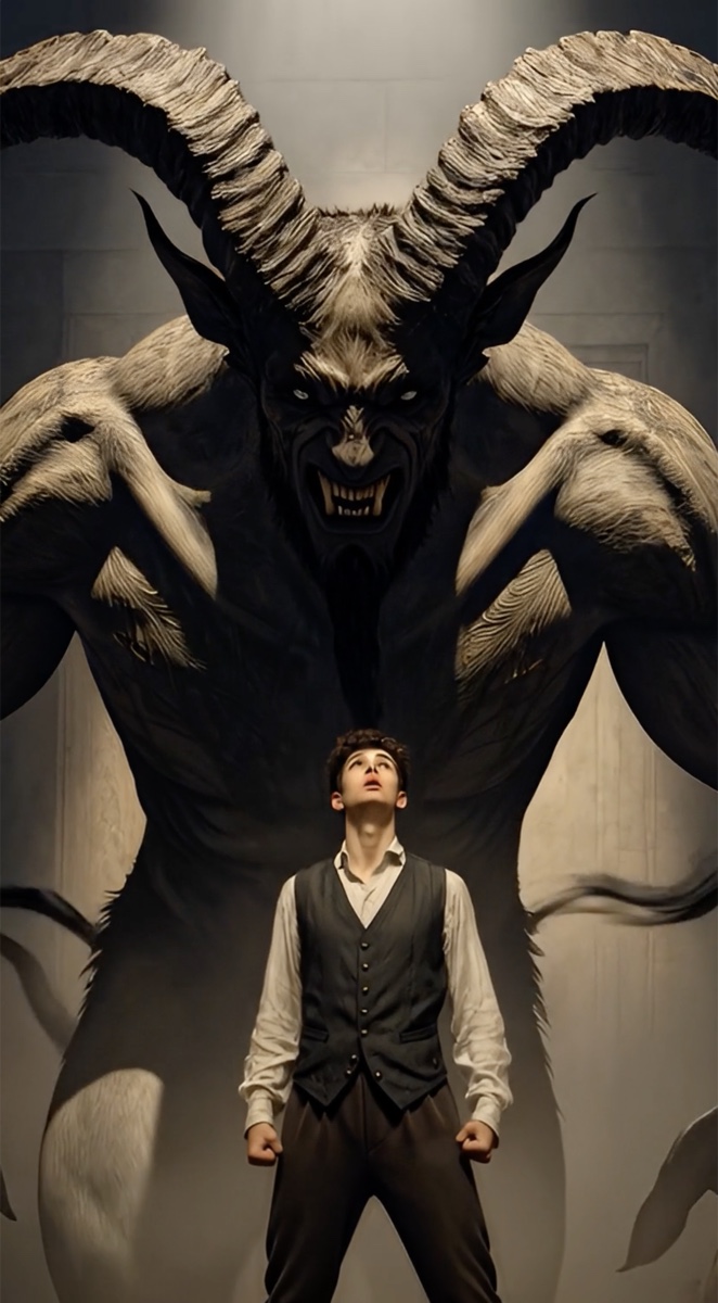 Portrait of Leraje, a fictional Dark Masons character