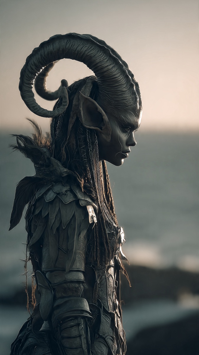 Portrait of Mara, a fictional Dark Masons character