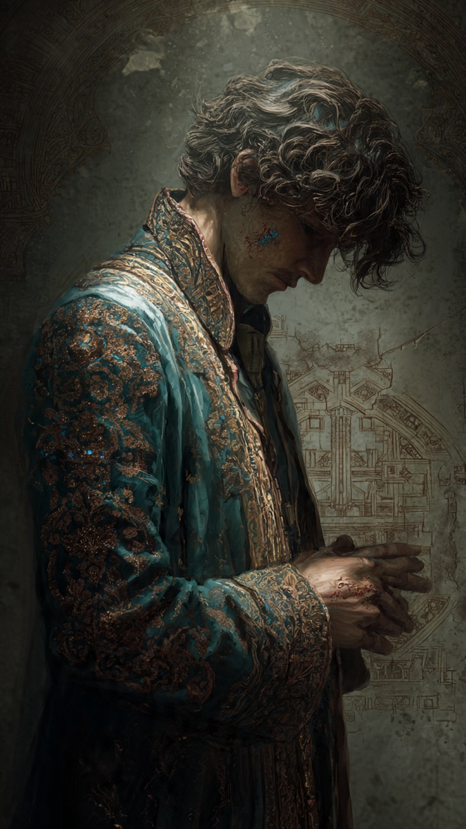 Portrait of Resheph, a fictional Dark Masons character