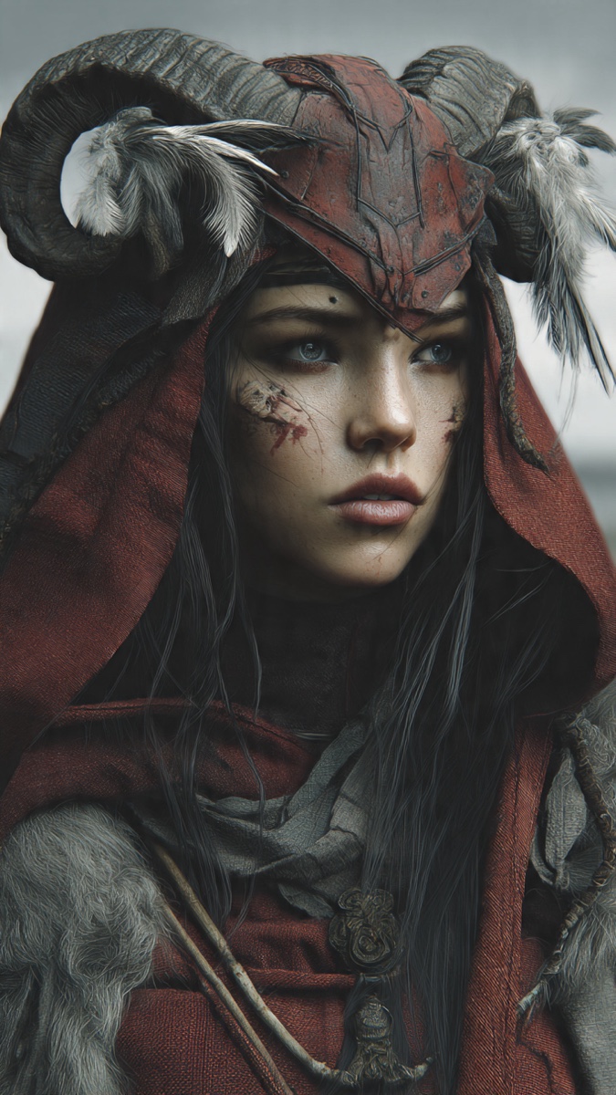 Portrait of Scarlet, a fictional Dark Masons character