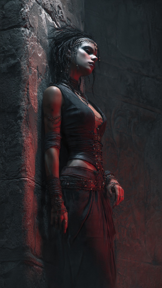 Portrait of Siduri, a fictional Dark Masons character