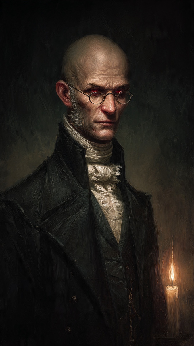 Portrait of Thornton Ash, a fictional Dark Masons character