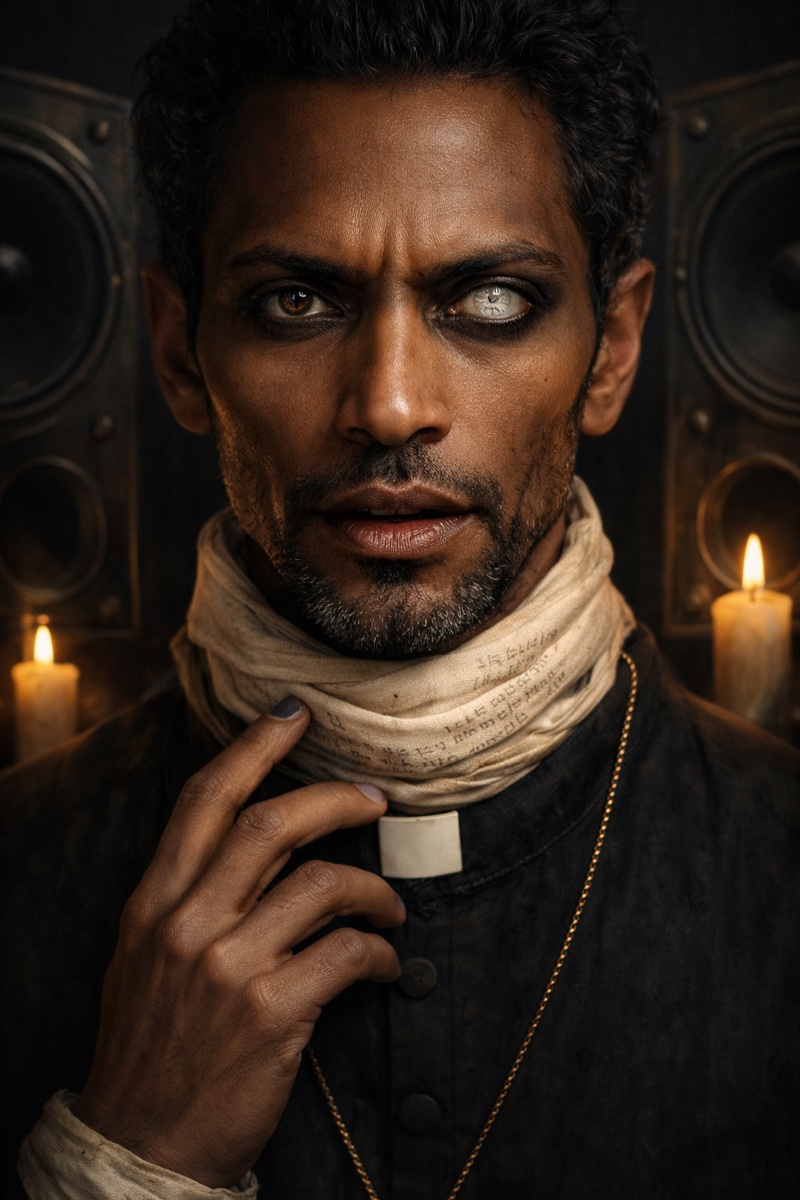 Portrait of Twicelyn, a fictional Dark Masons character