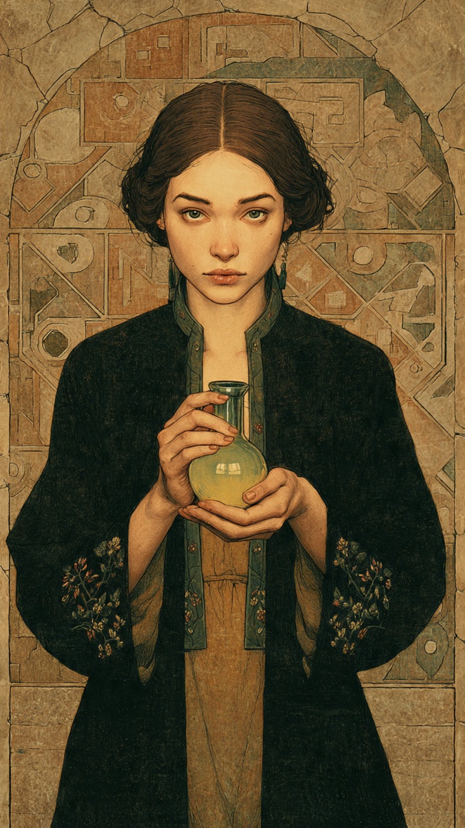 Portrait of Vashti, a fictional Dark Masons character