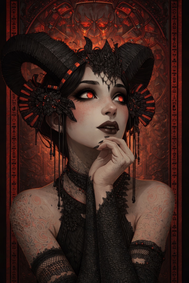 Portrait of Zagankhith, a fictional Dark Masons character